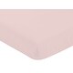 preview thumbnail 3 of 4, Solid Blush Pink Girl Fitted Crib Sheet Bohemian Modern Boho Chic Pastel Elegant Chic Mid Century Retro for Geometric Abstract
