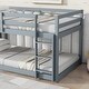 preview thumbnail 85 of 95, Low Loft Bed with Ladder, Solid Rubber Wooden Bed Frame for Multi Children, Floor Bed - Available with or without Slats