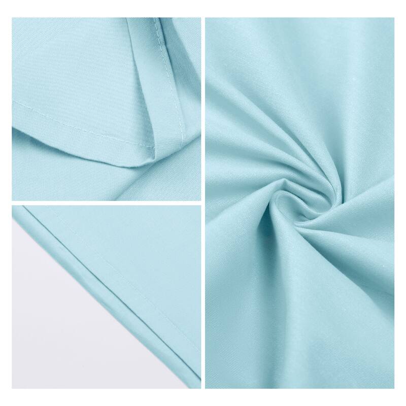 1 Pcs Cotton Pillow Cases, Cooling Pillow Covers with Envelope Closure - Sky Blue