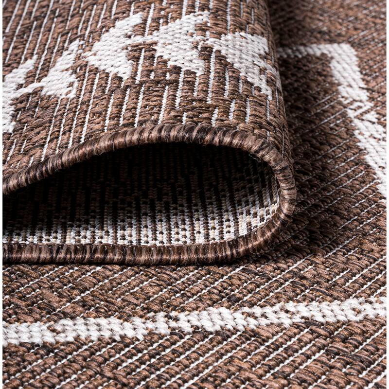 JONATHAN Y Kafel Tribal Diamond Trellis Indoor/Outdoor Area Rug