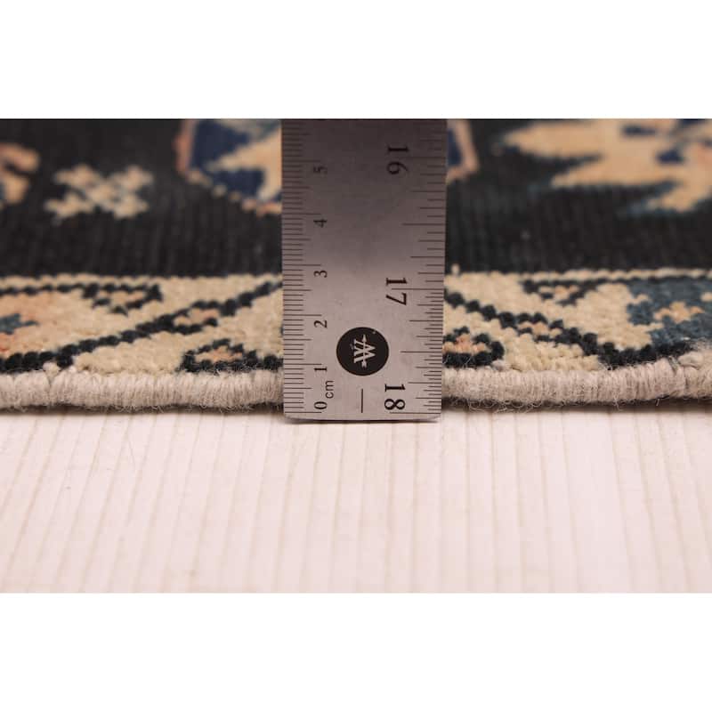 ECARPETGALLERY Hand-knotted Antalya Vintage Navy Wool Rug - 3'3 x 5'11