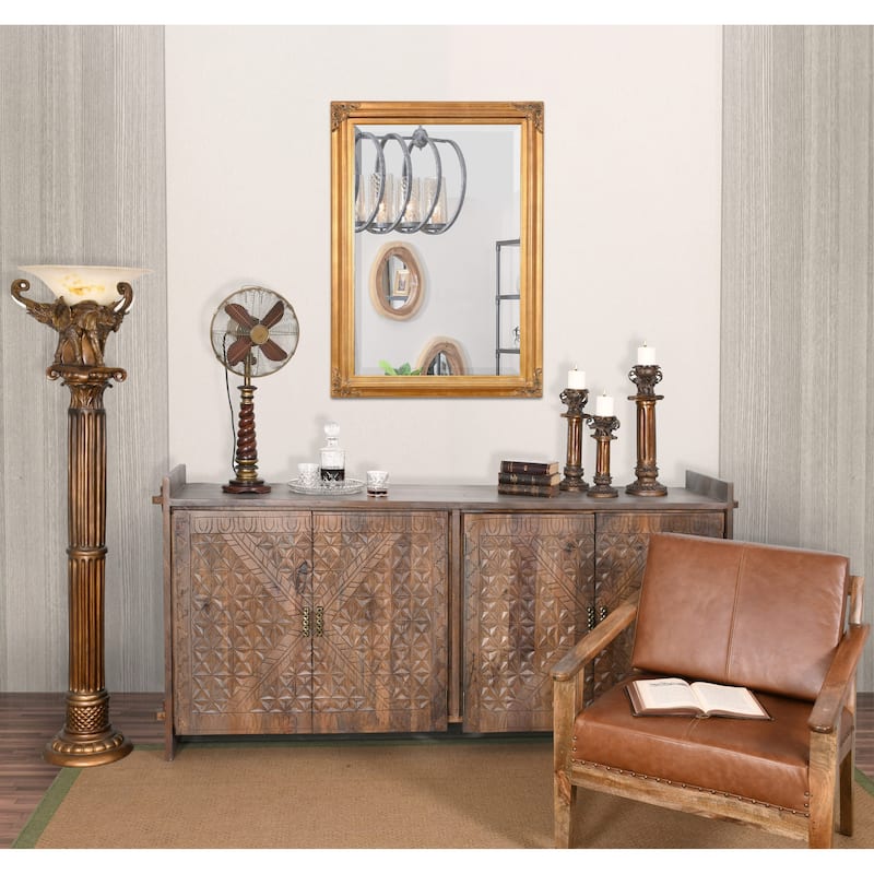 Mini Grand Victorian Mirror 24x36 Antique Gold