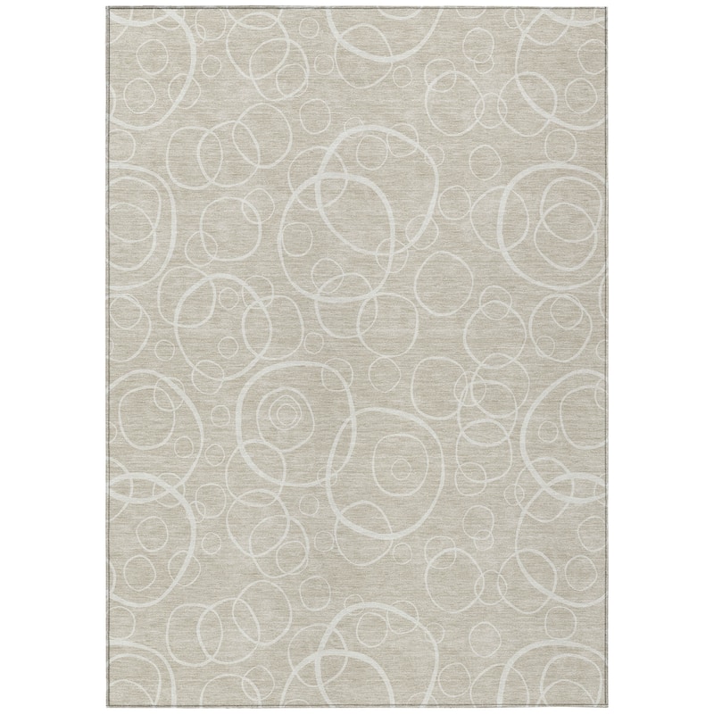 Machine Washable Indoor/ Outdoor Contemporary Nexus Chantille Rug