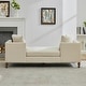 preview thumbnail 37 of 42, 75.2"Wide Upholstered Chaise Lounge with Nailheads, Sleeper Sofa Couch With 4 Throw Pillows & 2 Bolsters, Rubberwood Legs