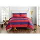 preview thumbnail 1 of 3, Urban Playground Lavelle Red/Blue Comforter Set