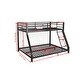 preview thumbnail 2 of 4, Twin XL Full Bunk bed, Heavy Duty Bunk Bed with Safety Ladder and Full-Length Guardrails