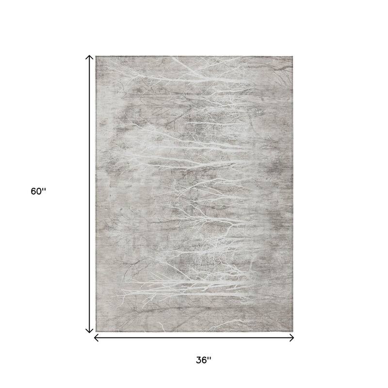 HomeRoots Floral Transitional Rectangle Outdoor Rug
