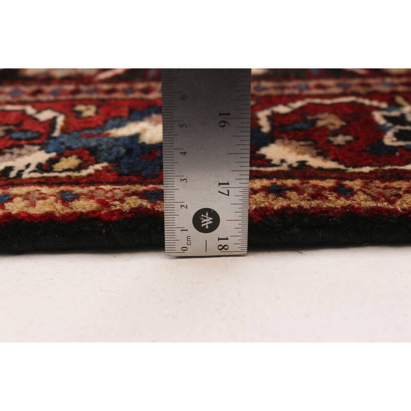 ECARPETGALLERY Hand-knotted Andelz Navy Wool Rug - 3'10 x 10'11