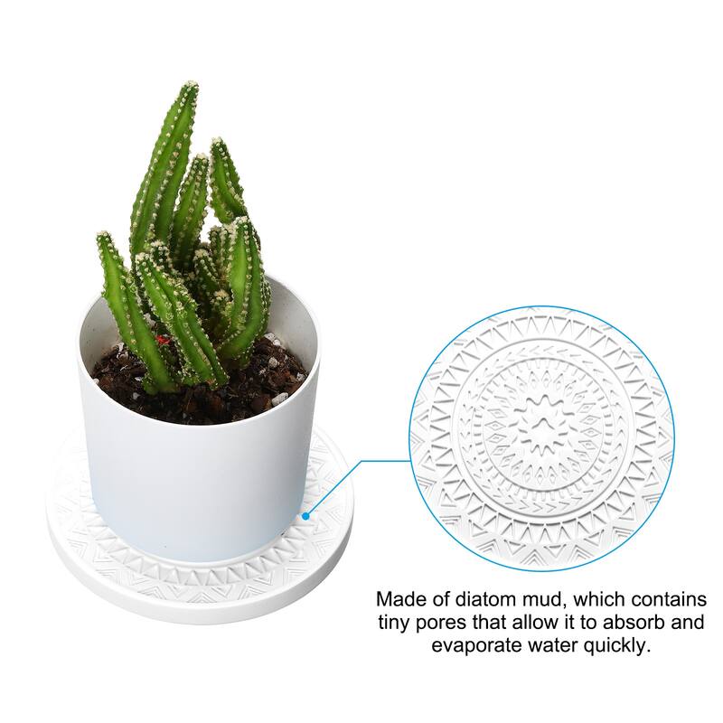 4 Inch Absorbent Diatomaceous Coaster for Indoor