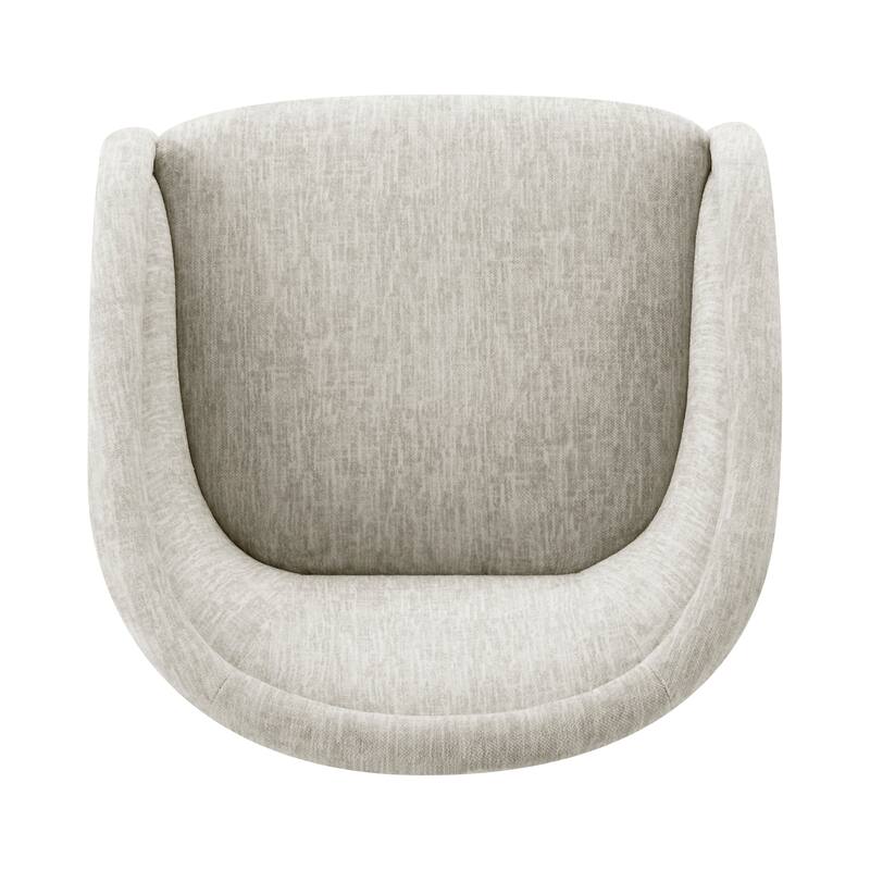NPD Furniture Margareth Fabric Swivel Accent Arm Chair