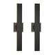 preview thumbnail 75 of 94, Aluminum LED Outdoor Wall Sconce Black Exterior Wall Light (1 / 2Pack) 2Pack/23.6in - Black