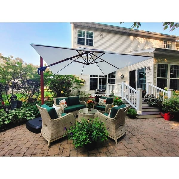 abba patio outdoor patio 9-feet aluminum market table umbrella 9FT Lyon Outdoor Umbrella with Push Button Tilt and Crank Umbrella 8 Sturdy Ribs UV Protection Waterproof for Garden Deck Backyard Pool Dark Red liquidation product ONE SIZE:OS Florida State Seminoles Umbrella 9 FT Fabric Material