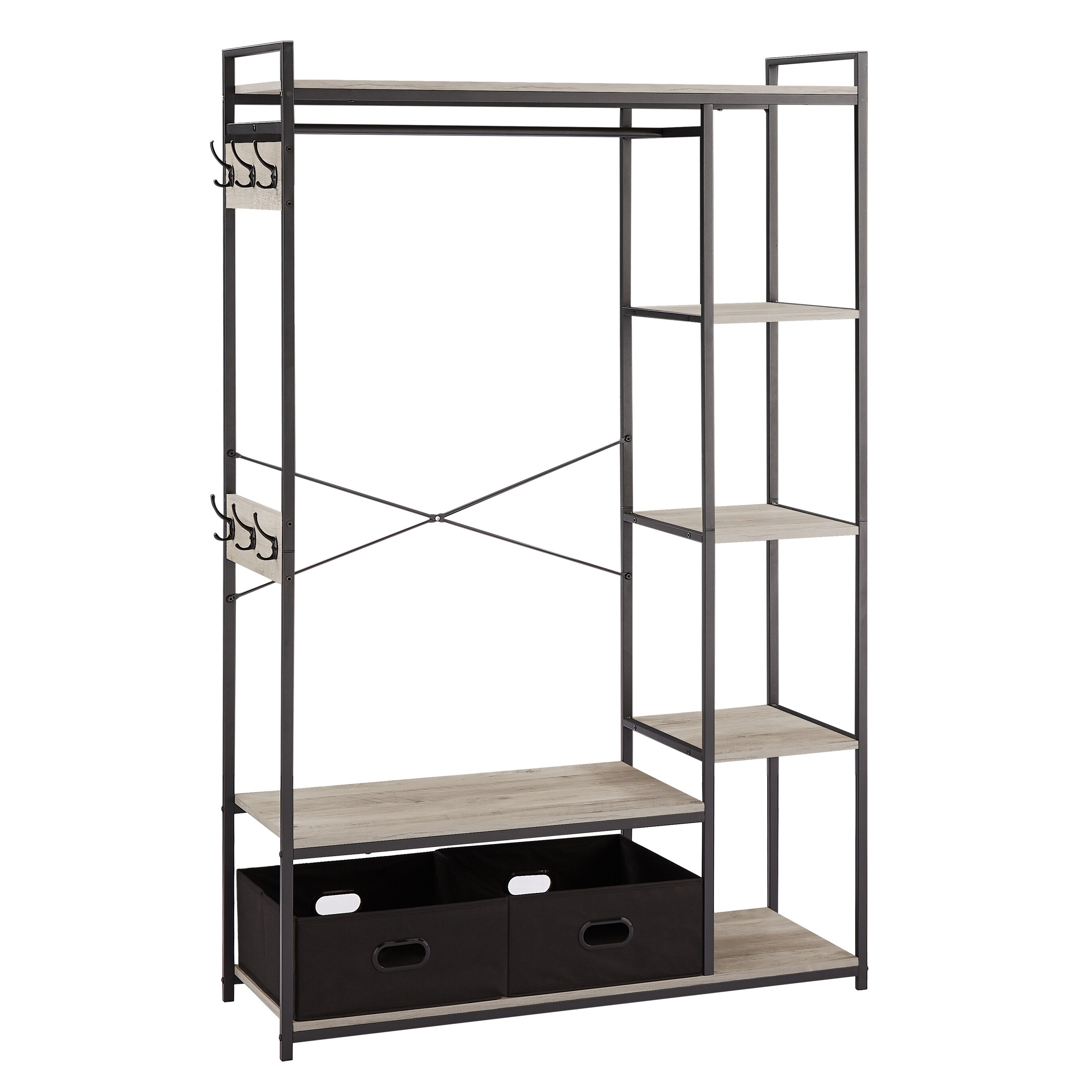 https://ak1.ostkcdn.com/images/products/is/images/direct/42295ebdb40f1c4317d3056024566c485b7d16b9/Free-Standing-Closet-Organizer%2C-Portable-Garment-Rack-with-Open-Shelves-and-Hanging-Rod%2C-Black-Metal-Frame.jpg