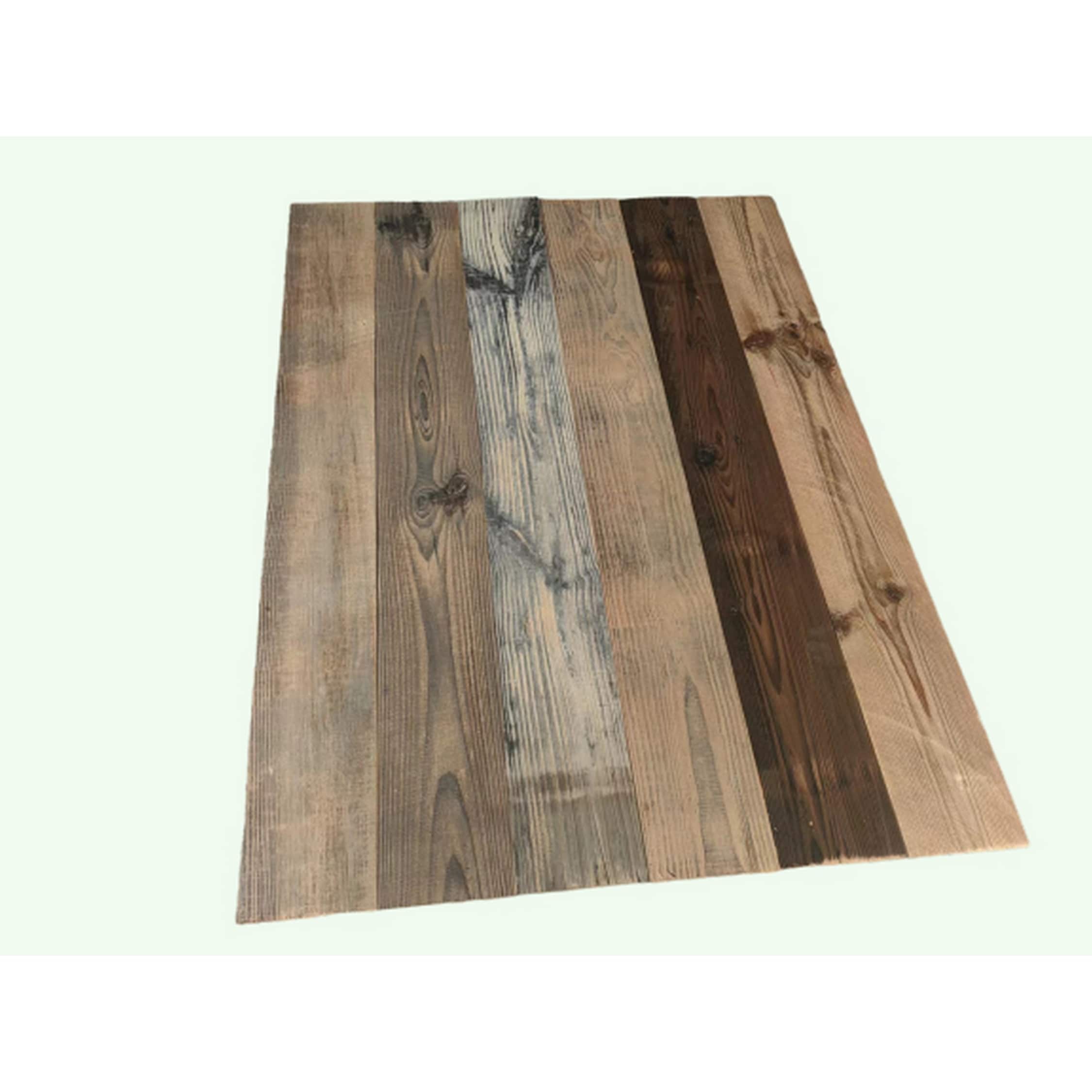 Vintage Harvest Weathered Gray Reclaimed Barn Wood Wall Planks- Rustic Kiln  Dried Wood Panels, Easy to Install, DIY Accent Wall for Your Home (10