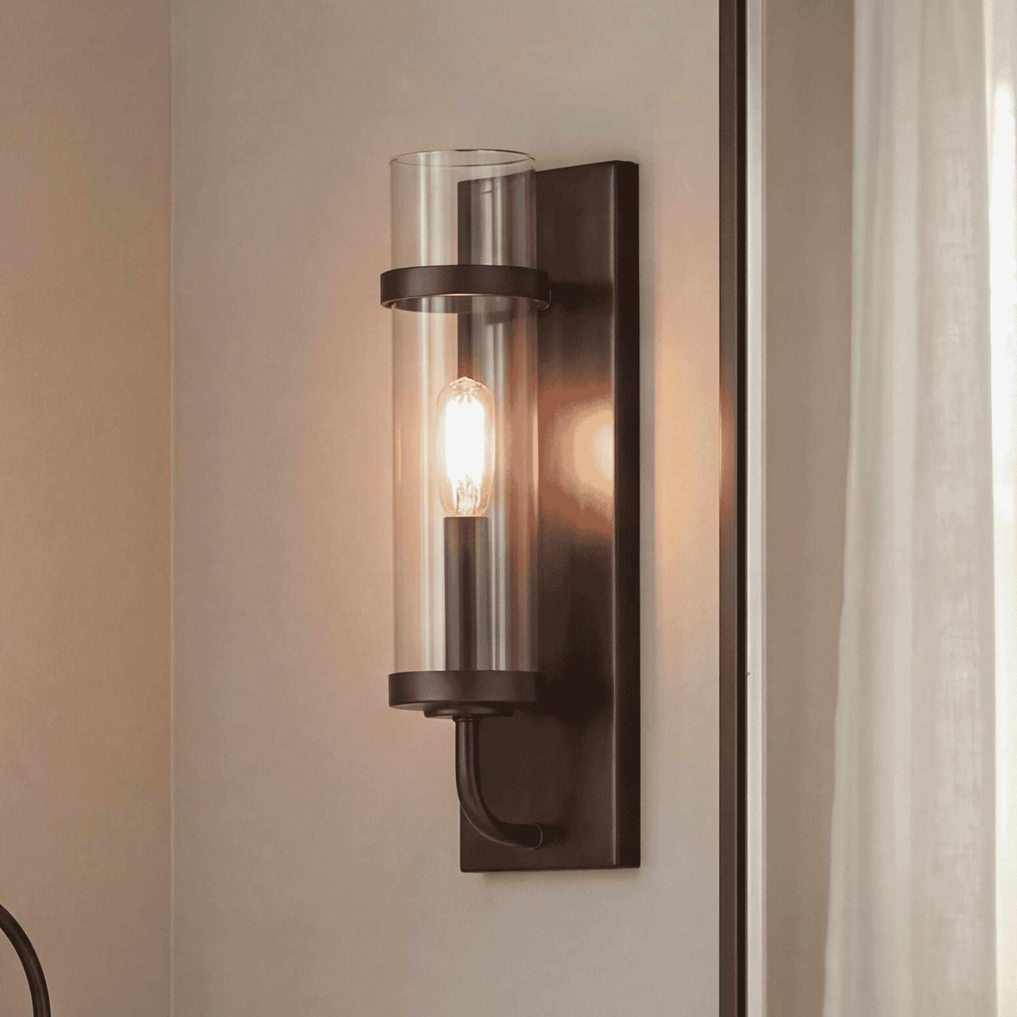 Tulsa 1-Light Wall Sconce in English Bronze
