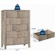 preview thumbnail 8 of 8, Tall Wooden 5 Drawers Dressers, Storage Cabinet for Bedroom, Living Room