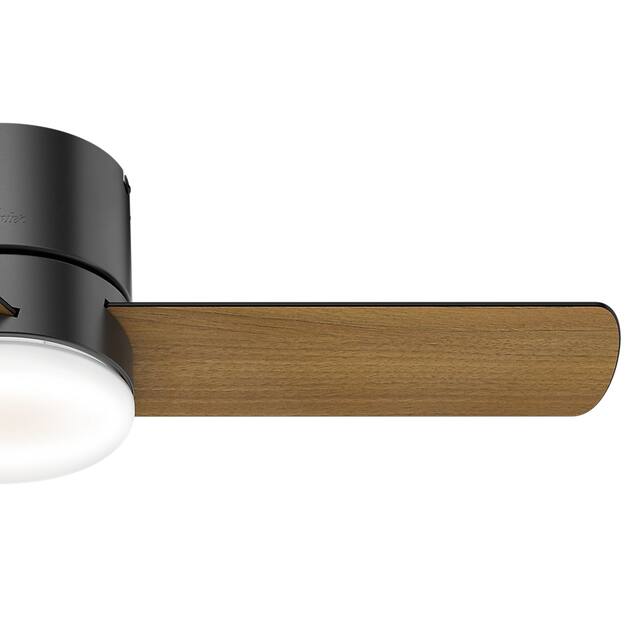Hunter 44" Minimus Low Profile Ceiling Fan with LED Light, Handheld Remote