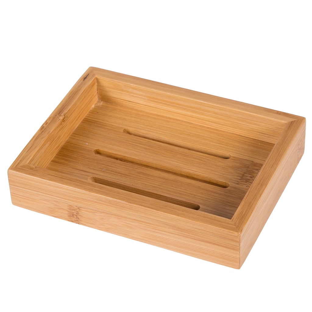 Creative Home Acacia Bath Rectangular Dish, Soap Tray, Holder - Brown
