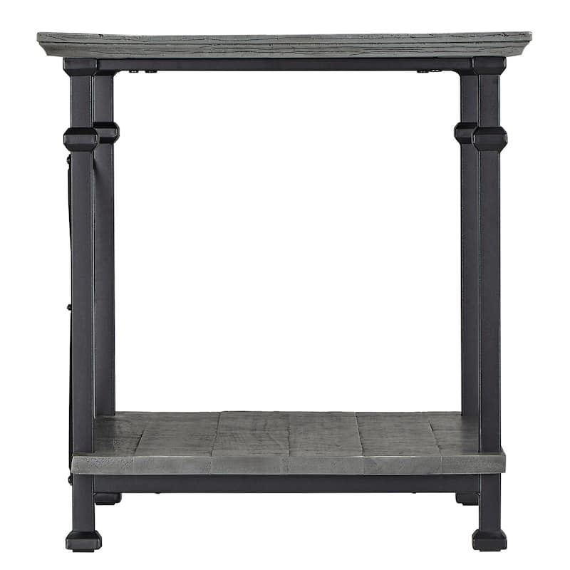 Myra Vintage Industrial Modern Rustic End Table by iNSPIRE Q Classic
