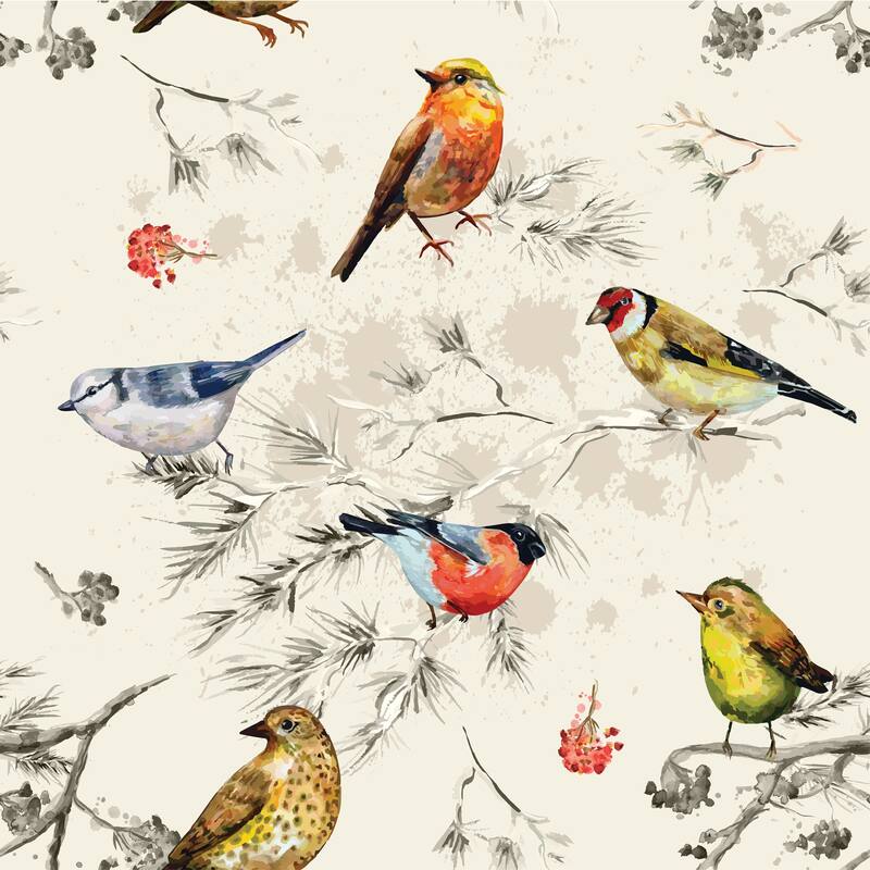 Cherry Gardenia Removable Wallpaper - 24'' inch x 10'ft - 24'' inch x 10'ft - Off White