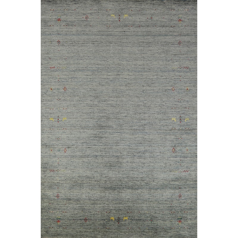 Hand Knotted Oriental 100% Wool Carpet Tribal Tribal Multi-Colored Gabbeh Area Rug - 7' 11'' X 5' 3''