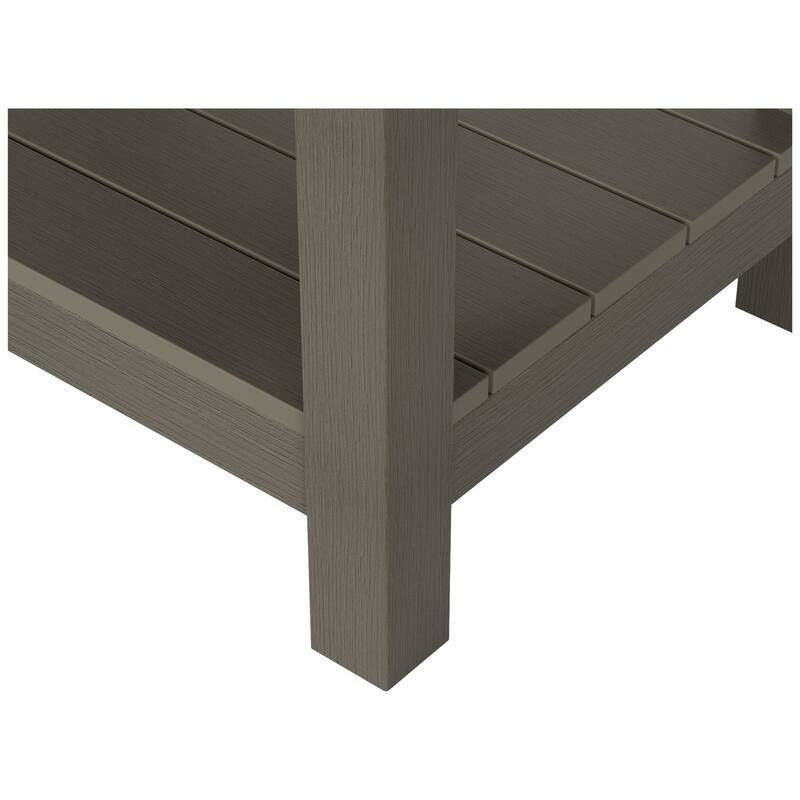 Vineyard HIPS Eco-Friendly Outdoor Modern Square All Weather Side Table