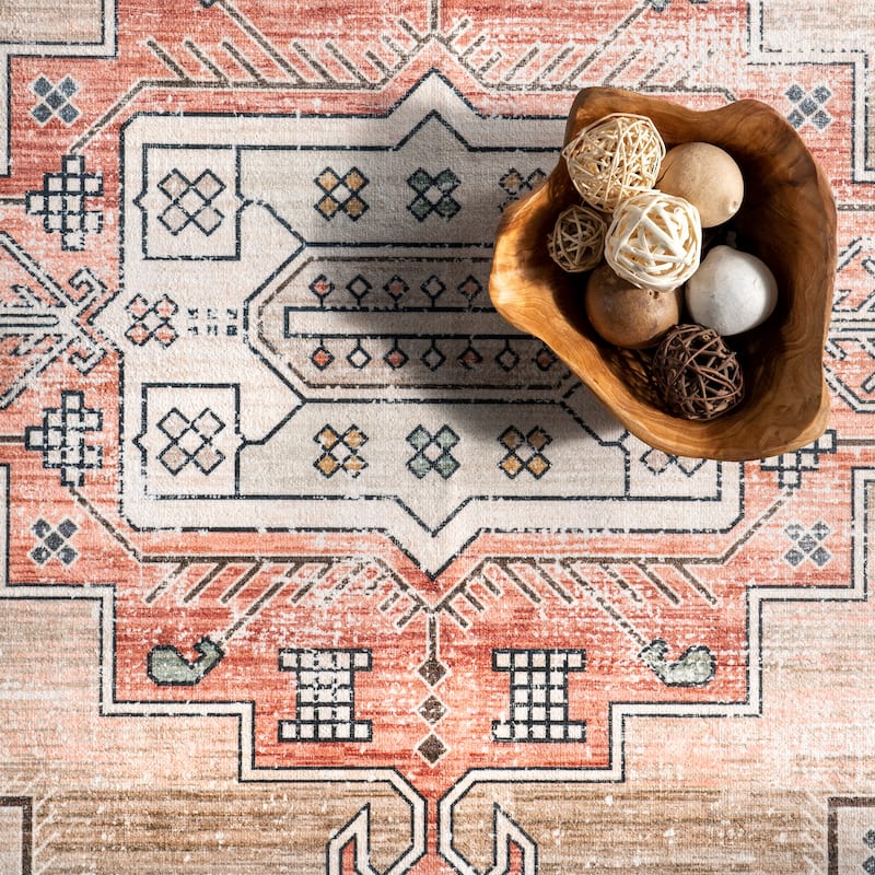 Nuloom Emerson SpinClean Persian Machine Washable Area rug