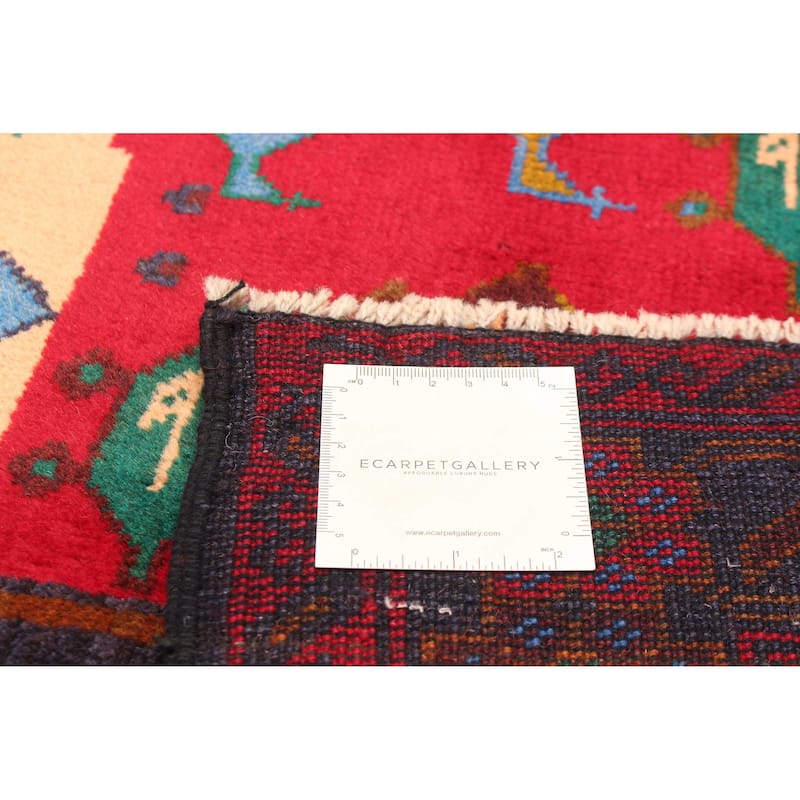 ECARPETGALLERY Hand-knotted Teimani Navy Wool Rug - 3'7 x 6'3
