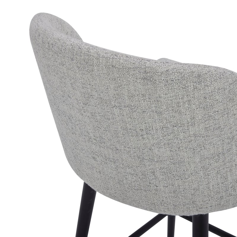 Charlotte Counter Height Swivel Barstool with Metal Legs Set