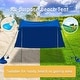 preview thumbnail 12 of 17, ALPHA CAMP Beach Sunshade 7.6 x 7.2 FT Portable Canopy Tent Sun Shelter Shade with Sandbag Anchors