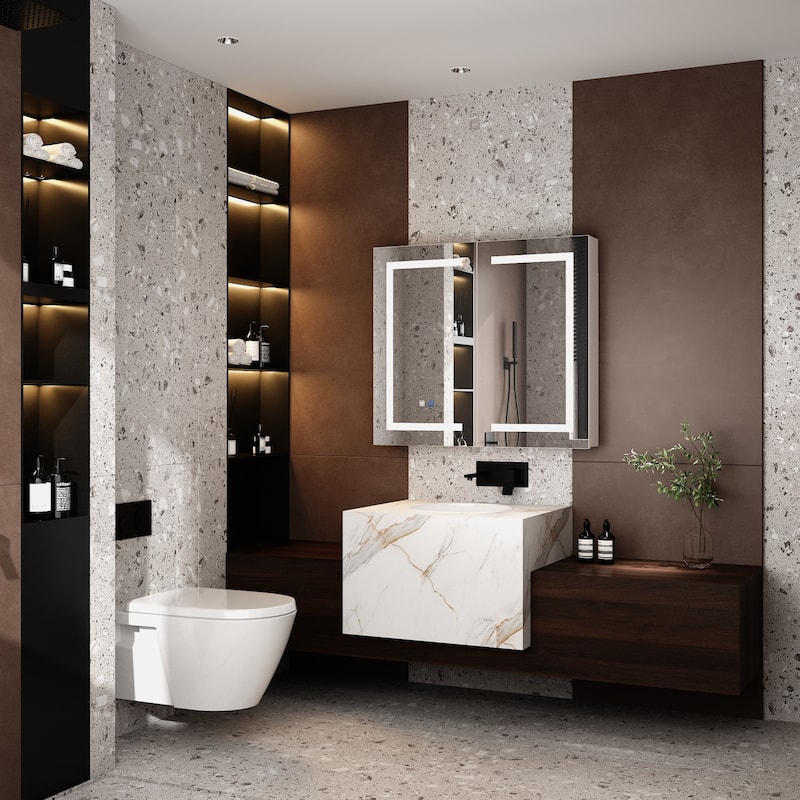 Bath Vanity Anti-Fog LED Medicine Cabinet Style Meets Functionality