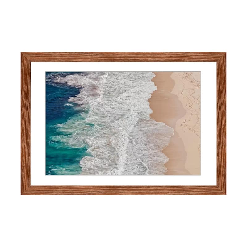 iCanvas "Where The Ocean Ends..." by Andreas Feldtkeller - Walnut - 16x24x1