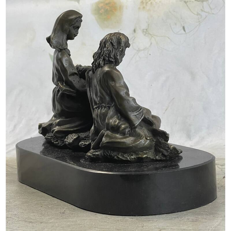 La Pieta Jesus Christ Paul Mary Bronze Statue Sculpture Figure Christianity 6 Inches X 8 Inches