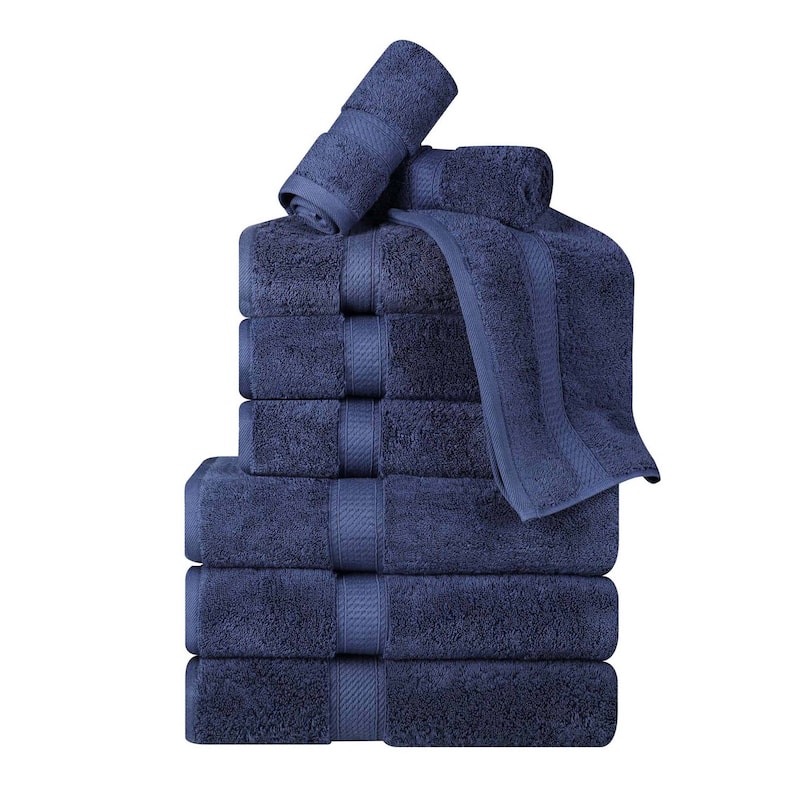 Superior Egyptian Cotton Pile Heavyweight 9-Piece Towel Set