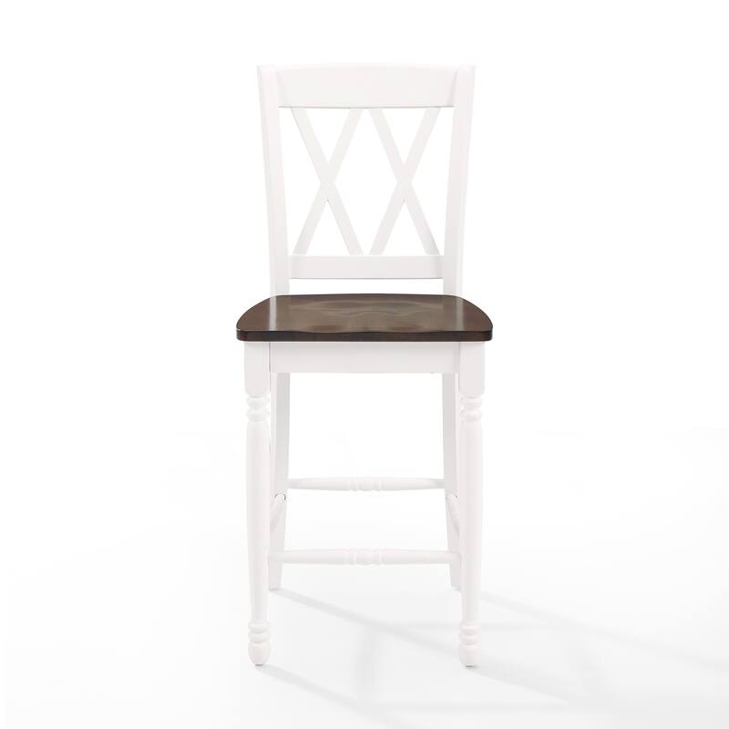 Crosley Shelby 2Pc Counter Stool Set - 18 "W x	21.75 "D x 40.63 "H
