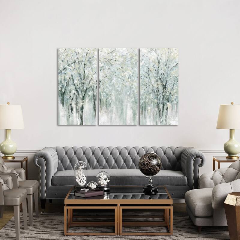 iCanvas "Winter Mist " by Carol Robinson 3-Piece Canvas Wall Art Set - 40x60x1.5