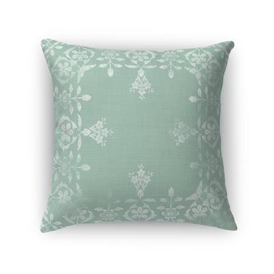 WOOD BLOCK MINT CENTER Accent Pillow by Kavka Designs