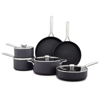 OXO Professional Ceramic Non-Stick 10-Piece Cookware Pots and Pans Set