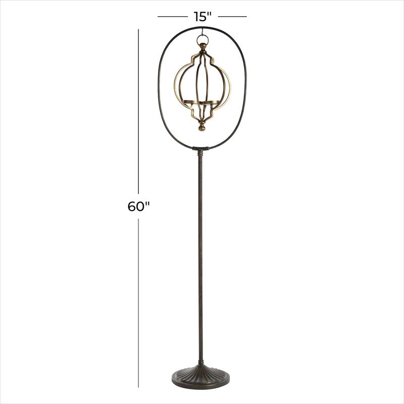 Metal Candle Lantern - Black - Roche River Decor