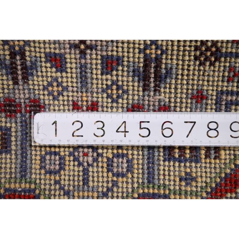 Geometric Kazak Indian Accent Rug Handmade Wool Carpet - 2'0" x 3'0"