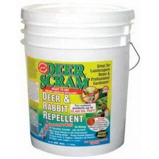 Deer Scram 1025 Deer & Rabbit Repellent, 25 Lb Pail - Bed Bath & Beyond ...