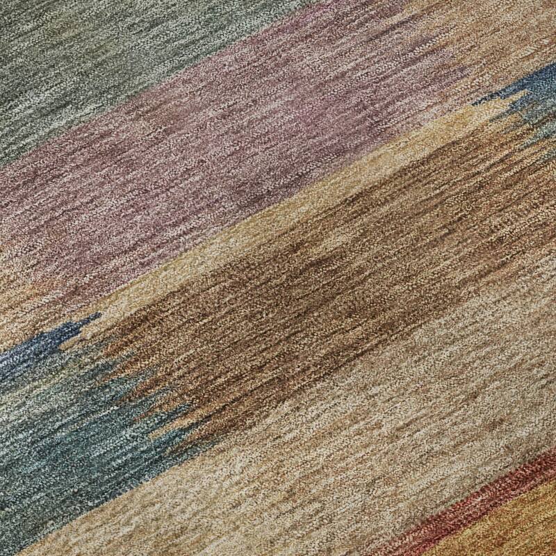 Premium Washable Super Soft Geo Stripe Mayfield Rug