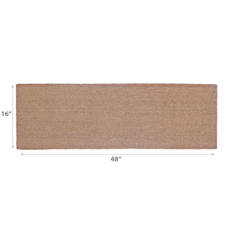 IH Casa Decor Plain Coir Door Mat 16 X 48