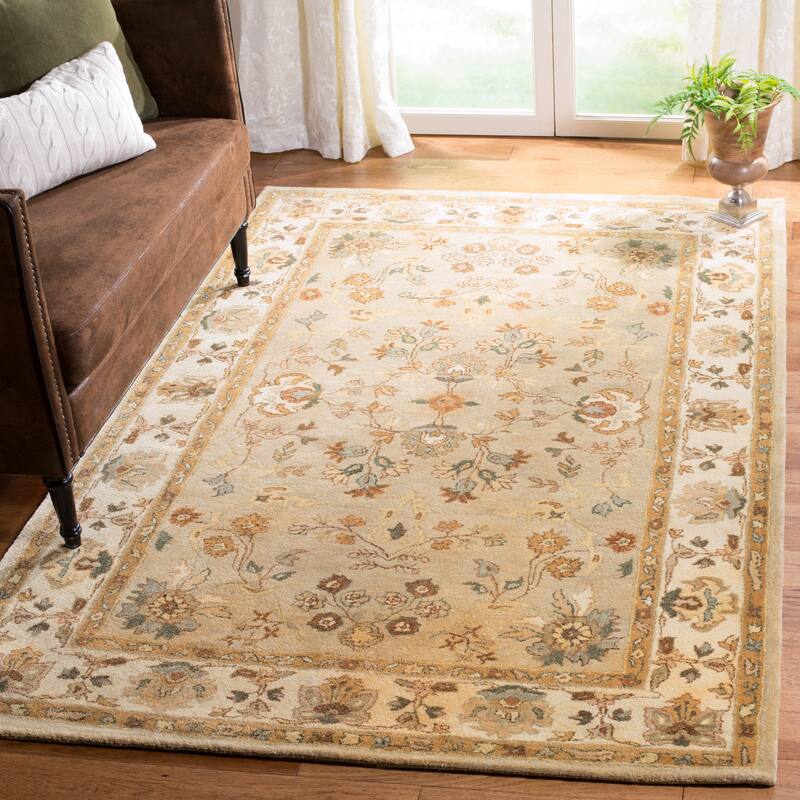 SAFAVIEH Handmade Bergama Petkana Oriental Hand-spun Wool Rug