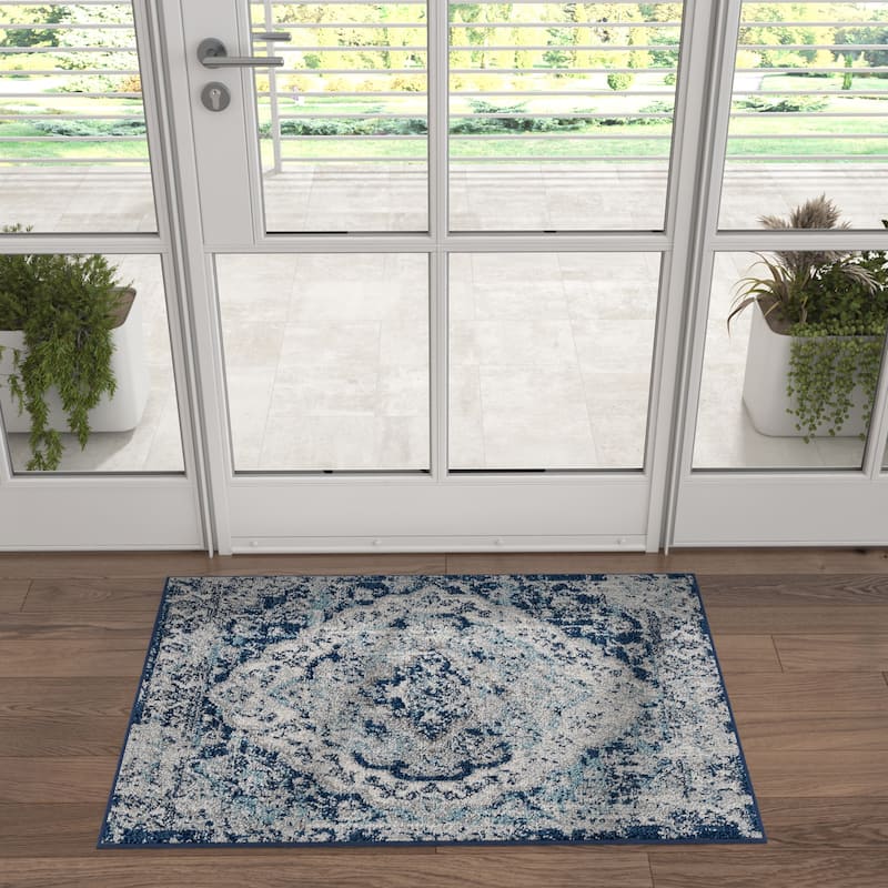 Gematria Bohemian & Eclectic Medallion Indoor Area Rug
