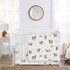 preview thumbnail 1 of 4, Sweet Jojo Designs Boho Highland Cow Boy, Girl, Gender Neutral 3pc Nursery Crib Bedding Set - Farm Animal, Watercolor, Farmhouse