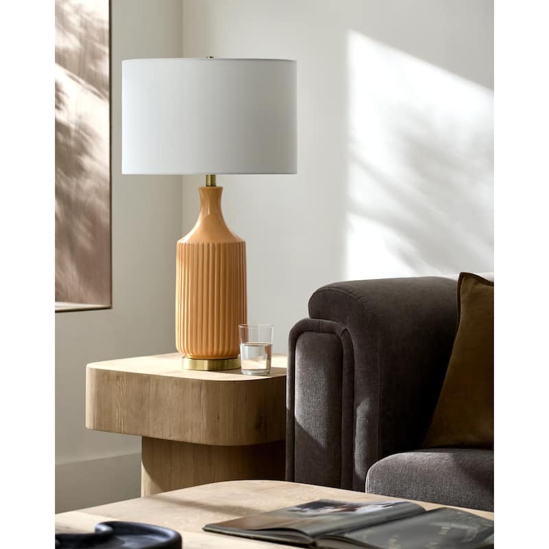 Livabliss Filaki Traditional Accent Table Lamp - 31"H x 17"W x 17"D - Brown