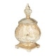 preview thumbnail 2 of 4, Gold Polystone Traditional Decorative Jar 13 x 8 x 8 - 8 x 8 x 13