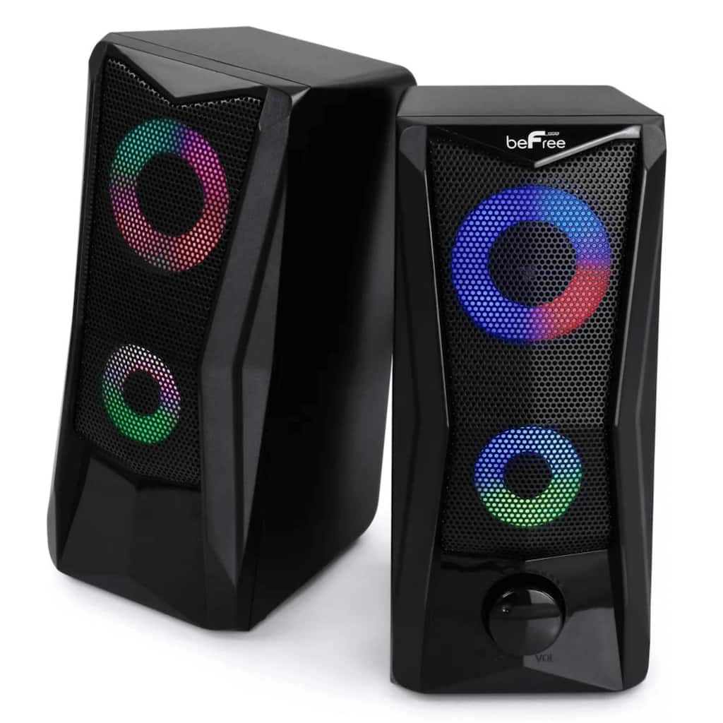 beFree Sound Dual Computer Gaming Speakers