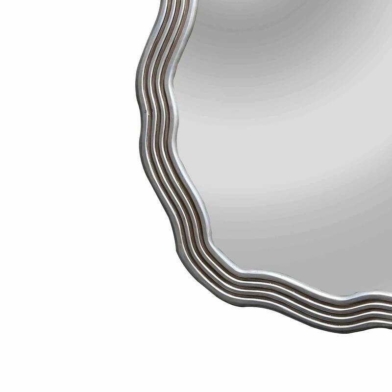 Silver Framed Wall Mounted Accent Mirror